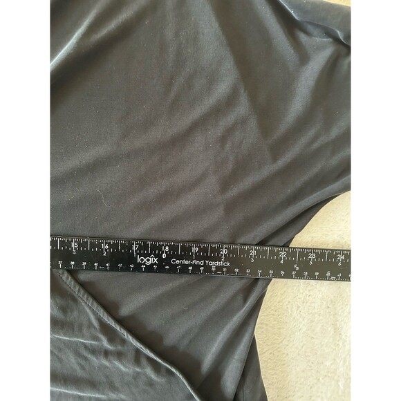 Everly Highline Blouse Wrap Front Batwing Sleeve Soft Modal Size Medium - Picture 5 of 7
